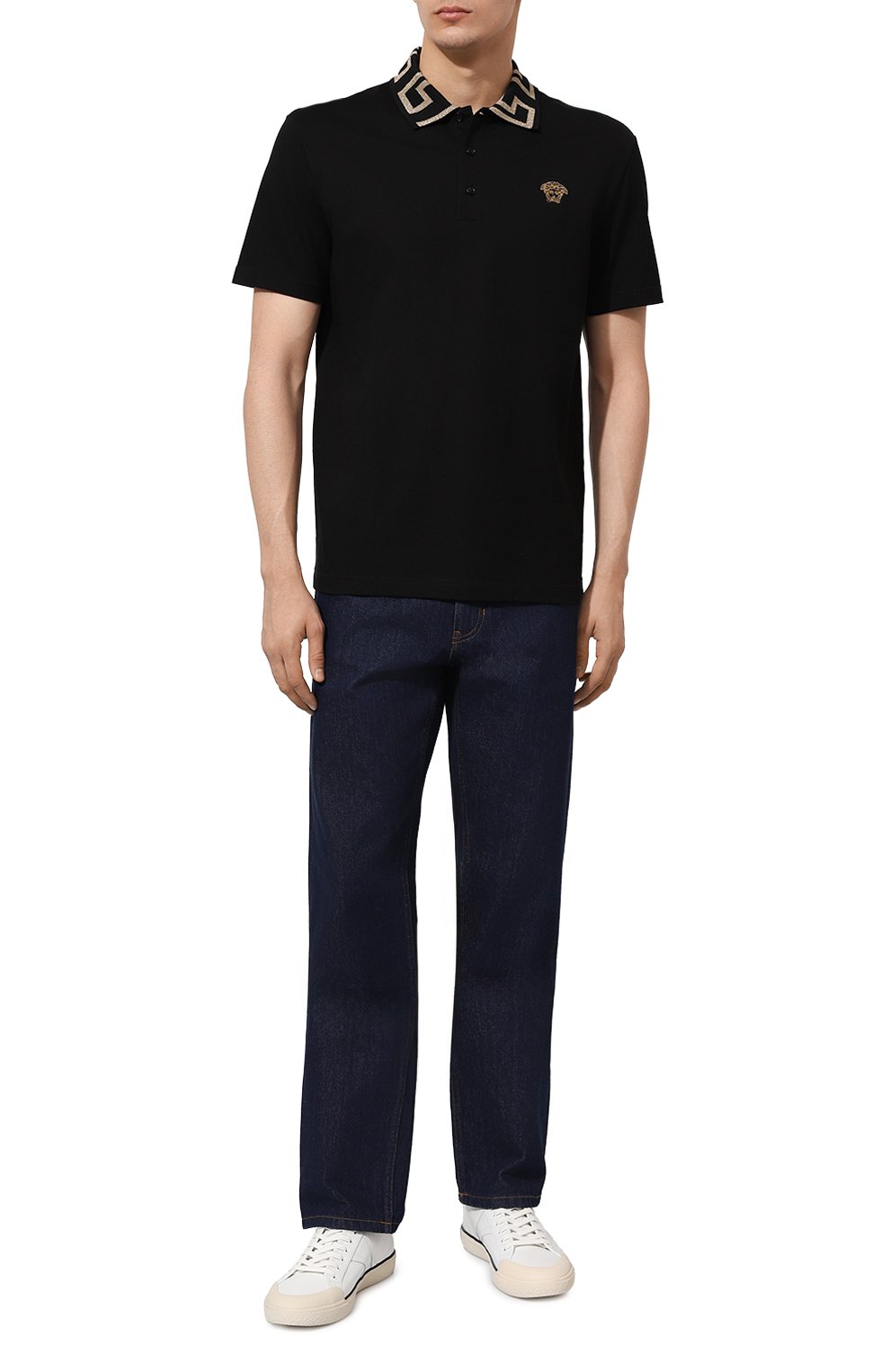 Хлопковое поло VERSACE, арт. A87402/1A06199, фото 2