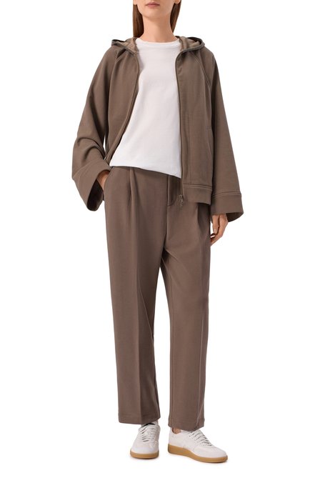 Женский хлопковая толстовка BRUNELLO CUCINELLI, арт. MN05NS0406