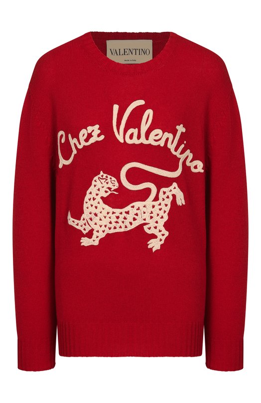Шерстяной свитер Valentino 8B3KC72N/A5N Красный 8B3KC72N/A5N