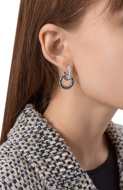 Серьги dextera SWAROVSKI серебряного цвета по цене 24500 руб., арт. 5671807, фото 4 Серьги dextera SWAROVSKI, арт. 5671807, фото 4