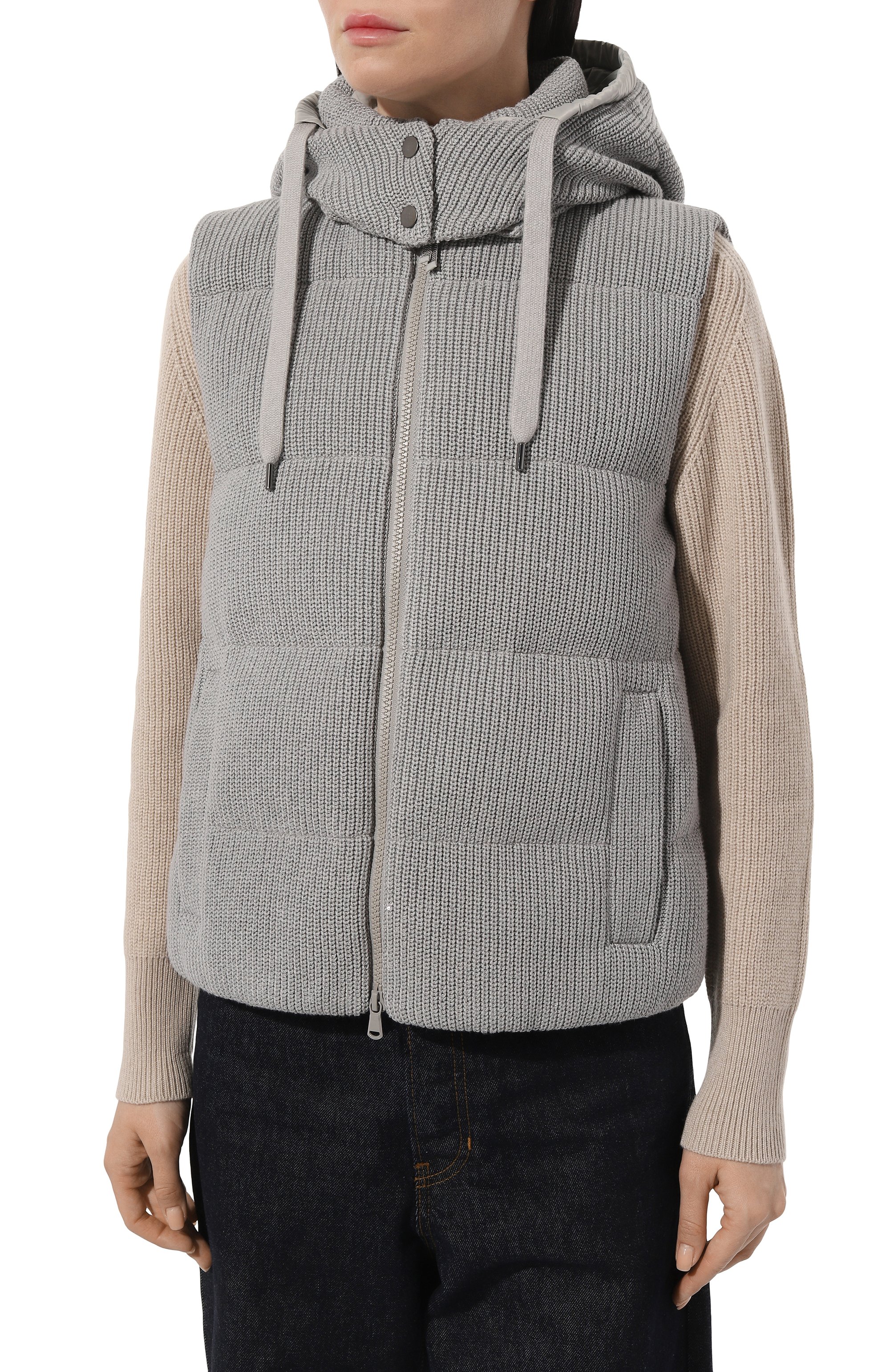 Пуховый жилет BRUNELLO CUCINELLI, арт. M0DVT2142, фото 3