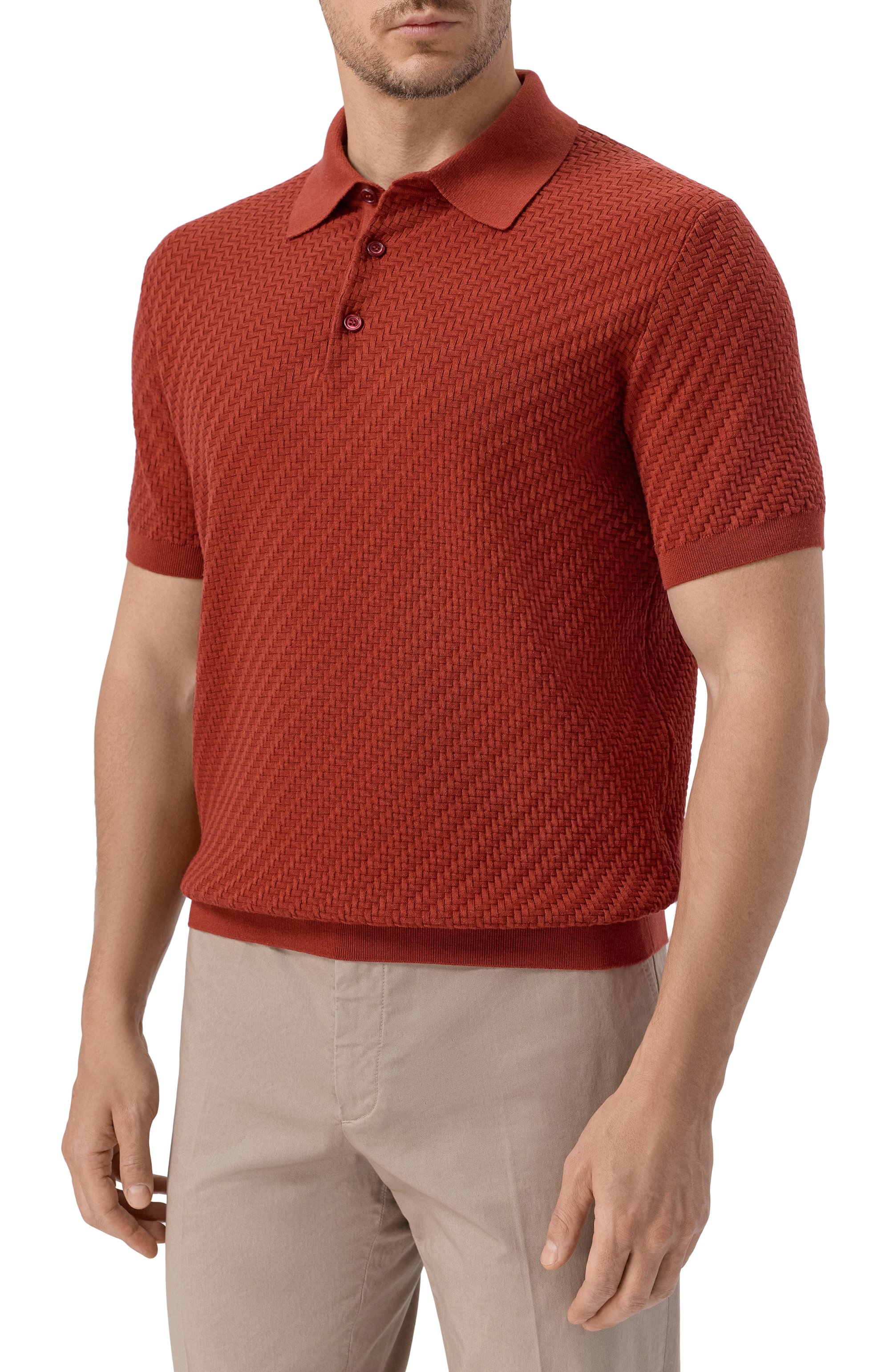 Поло из хлопка и шелка BRIONI, арт. UMR200/PAK22, фото 3