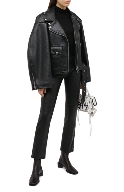Кожаная куртка BALENCIAGA черного цвета по цене 359500 руб., арт. 642982/TKS01, фото 2 Кожаная куртка BALENCIAGA, арт. 642982/TKS01, фото 2
