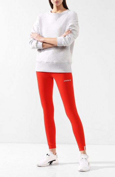 Легинсы ADIDAS ORIGINALS красного цвета по цене 2170 руб., арт. DU7195, фото 2 Легинсы ADIDAS ORIGINALS, арт. DU7195, фото 2