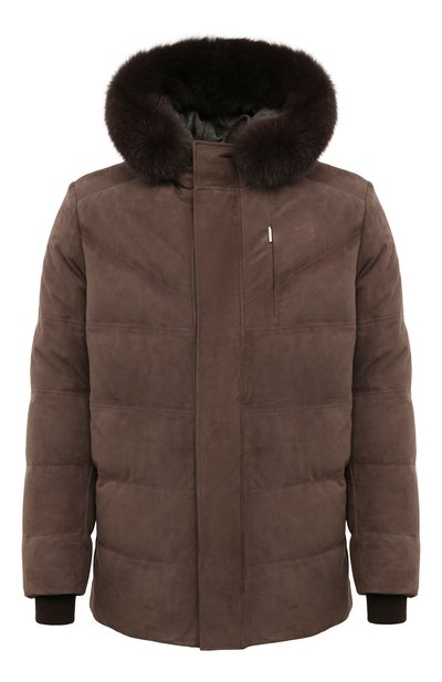 Мужская кожаный пуховик STEFANO RICCI, арт. M7J2300080/NABIDR