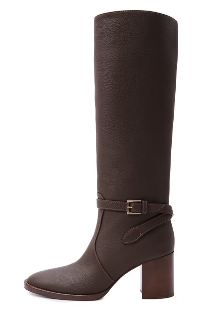 Кожаные сапоги varenne 70 GIANVITO ROSSI темно-коричневого цвета по цене 297000 руб., арт. G80005.70CU0.LX0M0KA, фото 4 Кожаные сапоги varenne 70 GIANVITO ROSSI, арт. G80005.70CU0.LX0M0KA, фото 4