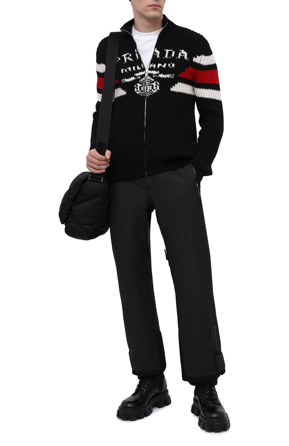 Кашемировый кардиган PRADA, арт. UMG123-10O9-F0002-212, фото 2