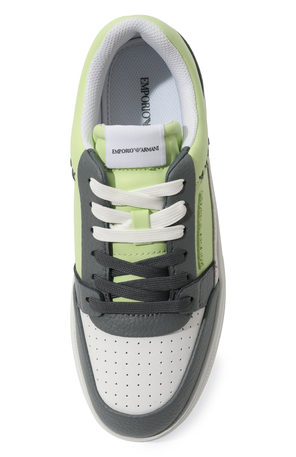 Кожаные кеды EMPORIO ARMANI, арт. X3X211/XR101, фото 6