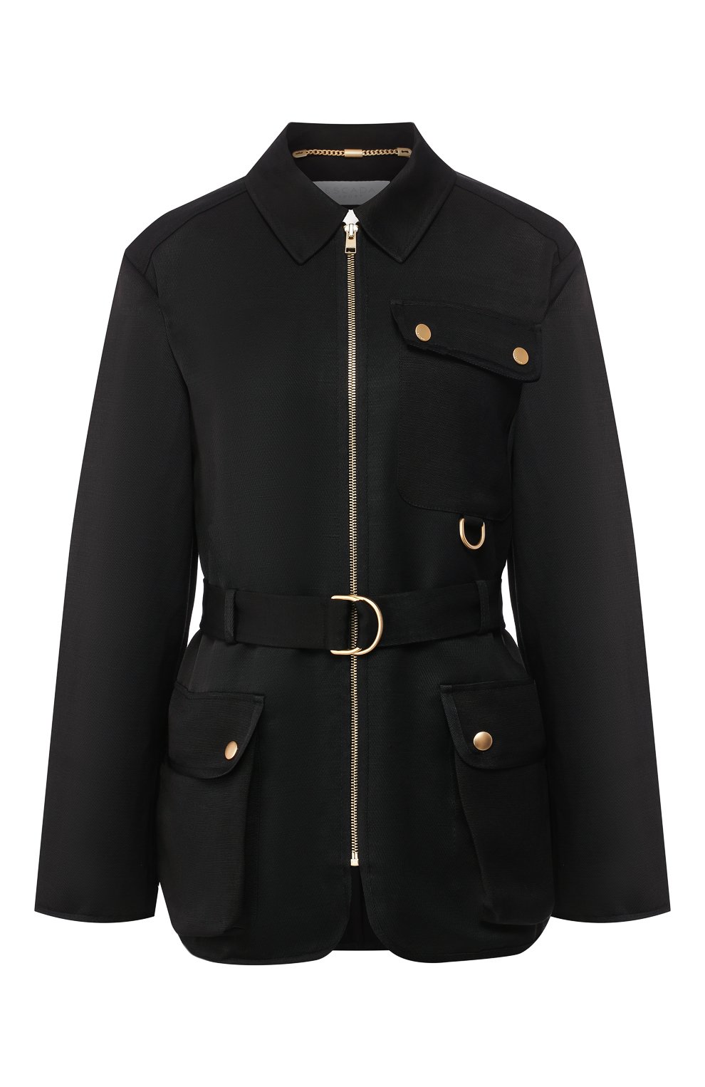 Куртка из вискозы и льна ESCADA SPORT черного цвета по цене 67950 руб., арт. 5032683, фото 1 Куртка из вискозы и льна ESCADA SPORT, арт. 5032683, фото 1