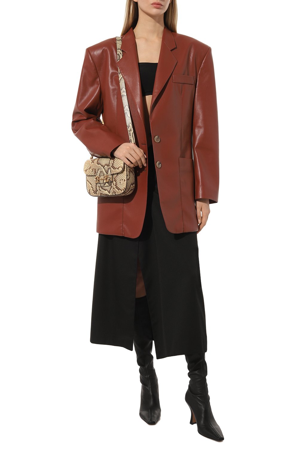 Сумка 1955 horsebit mini из кожи питона GUCCI, арт. 658574 EZ6JG, фото 7