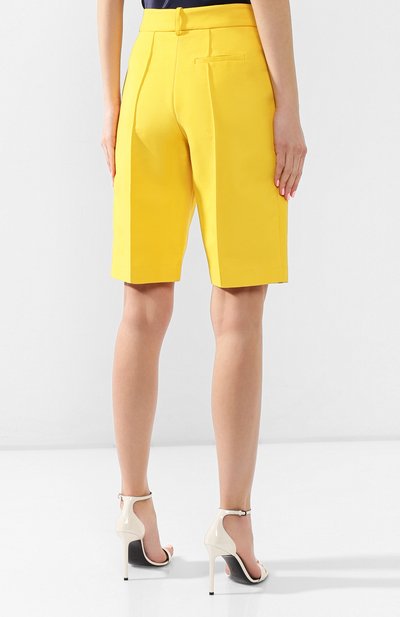 Шорты из смеси хлопка и вискозы ALEXANDRE VAUTHIER желтого цвета по цене 64150 руб., арт. 192PA1053 0192-1058, фото 4 Шорты из смеси хлопка и вискозы ALEXANDRE VAUTHIER, арт. 192PA1053 0192-1058, фото 4