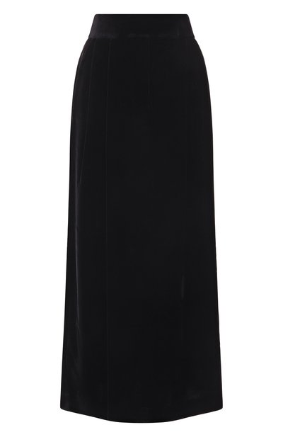 Бархатная юбка GIORGIO ARMANI черного цвета по цене 272500 руб., арт. GW001893/TE10831, фото 1 Бархатная юбка GIORGIO ARMANI, арт. GW001893/TE10831, фото 1