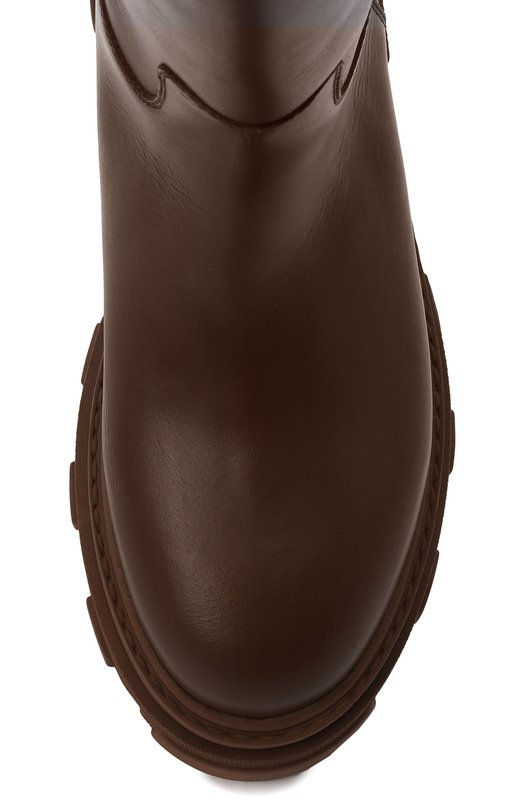 Кожаные сапоги Gia Couture Коричневый, фото 6