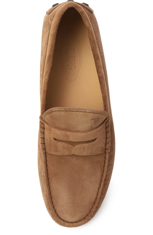 Замшевые мокасины Gommino Bubble Tod’s XXM52K00640RE0 Коричневый  XXM52K00640RE0 Фото 6