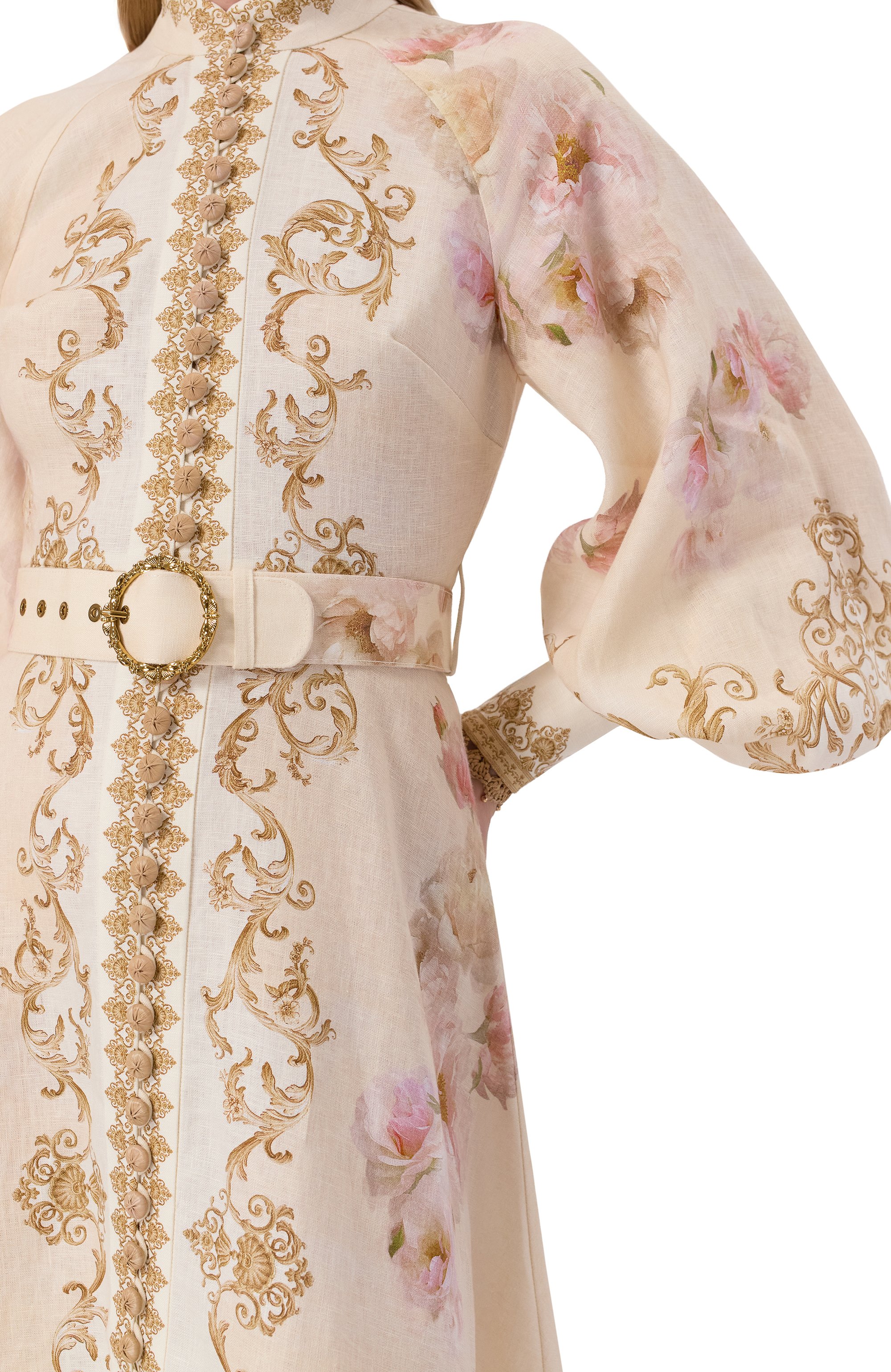 Льняное платье ZIMMERMANN кремового цвета по цене 212500 руб., арт. 5168DF251, фото 4 Льняное платье ZIMMERMANN, арт. 5168DF251, фото 4