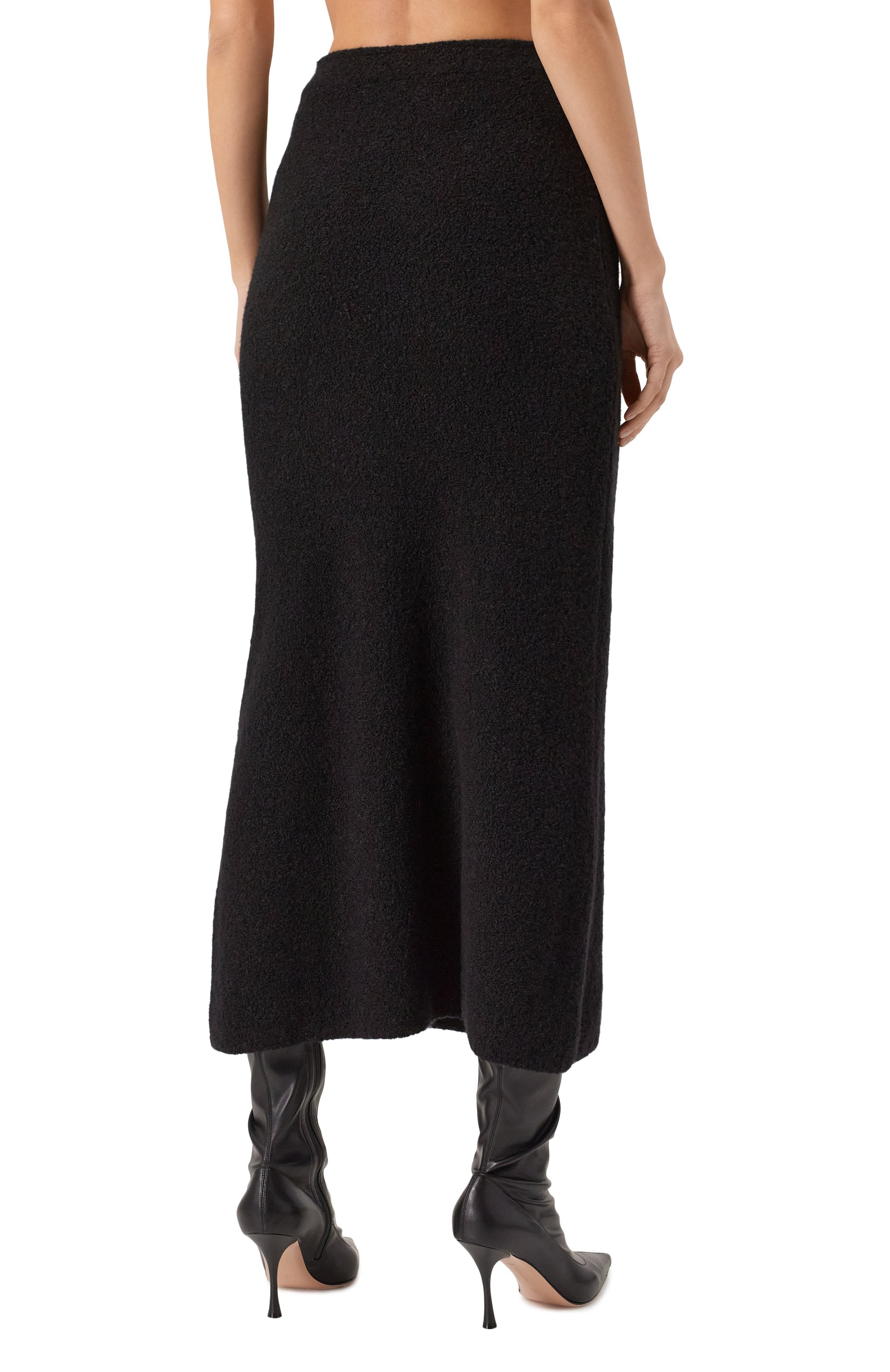 Кашемировая юбка MVST черного цвета по цене 156500 руб., арт. MUW121, фото 4 Кашемировая юбка MVST, арт. MUW121, фото 4