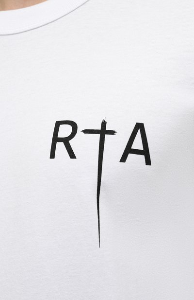 Хлопковый лонгслив RTA, арт. MF21-A094-7161WHTGT, фото 5