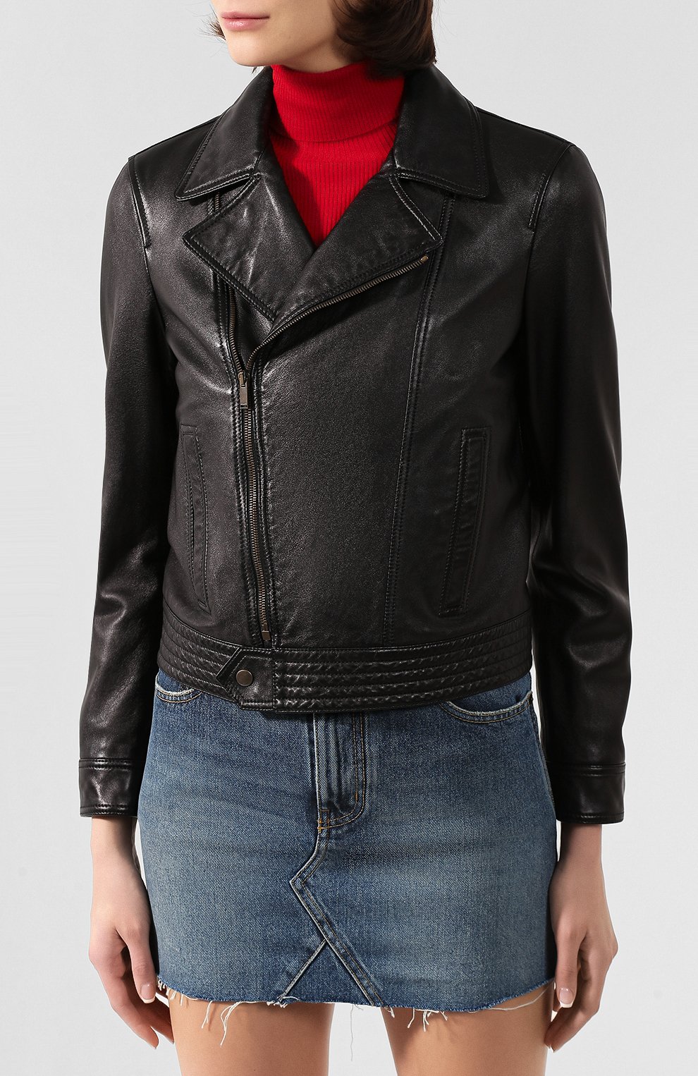 Кожаная куртка SAINT LAURENT, арт. 605742/YC20C, фото 3