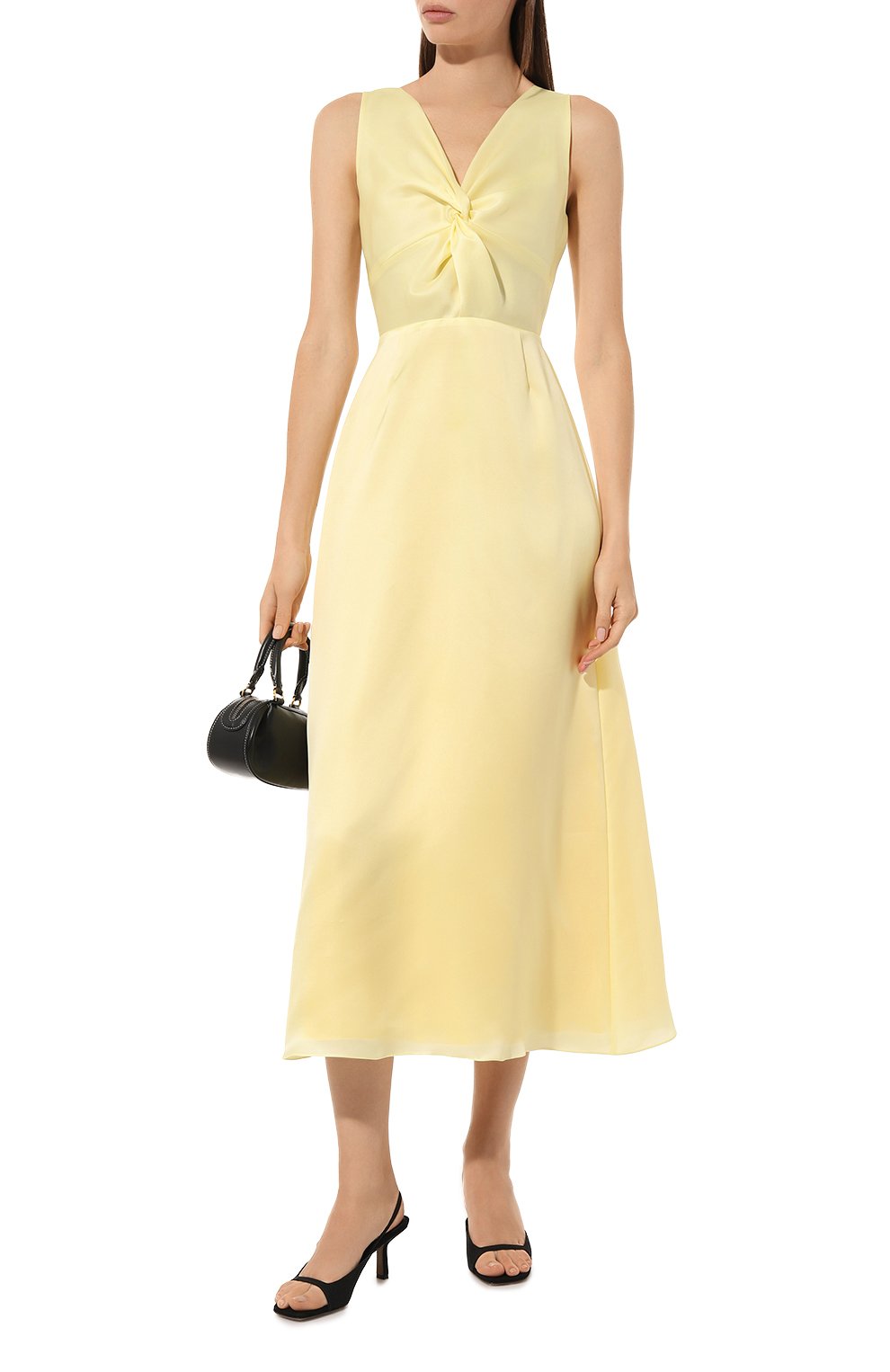 Шелковое платье OLOLOL желтого цвета по цене 89000 руб., арт. OLD130/1013.802/S23, фото 2 Шелковое платье OLOLOL, арт. OLD130/1013.802/S23, фото 2