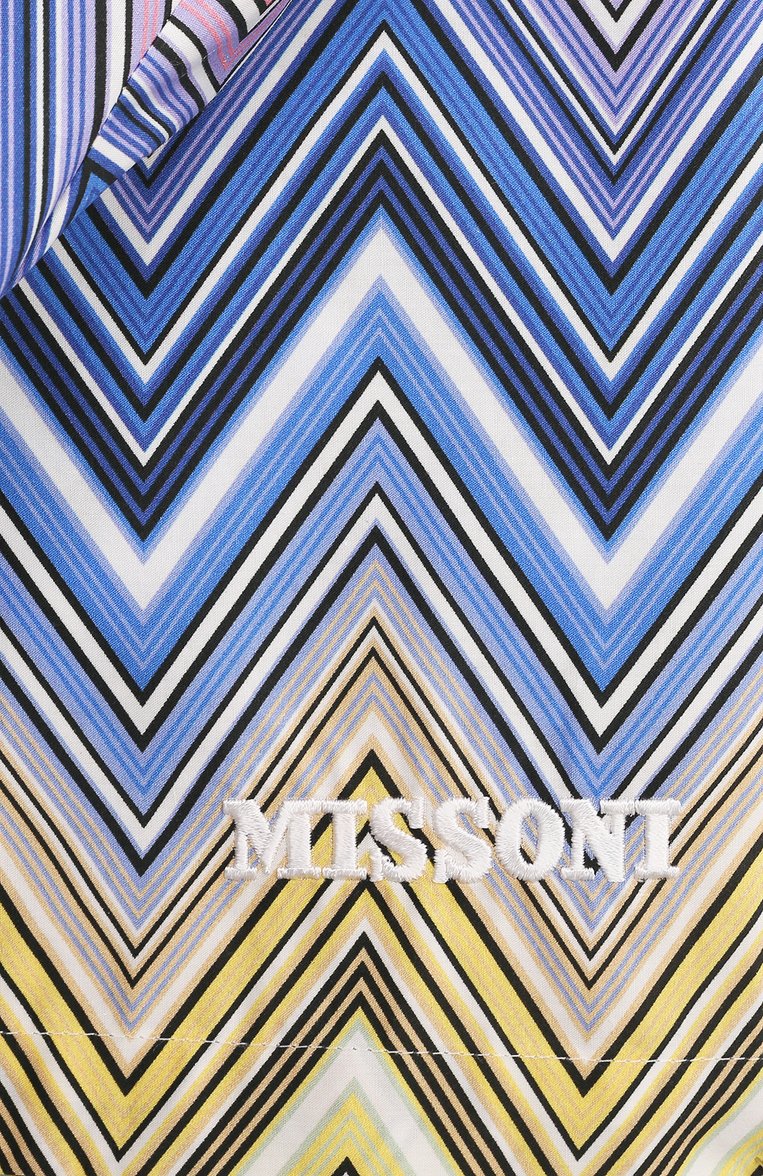 Детский комплект из рубашки и шорт MISSONI разноцветного цвета, арт. MU3A40/P0388/4-10 | Фото 4 (Материал внешний: Хлопок; Кросс-КТ: костюм; Рукава: Короткие; Ростовка одежда: 6 лет | 116 см, 8 лет | 128 см, 10 - 11 лет | 140 - 146см)
