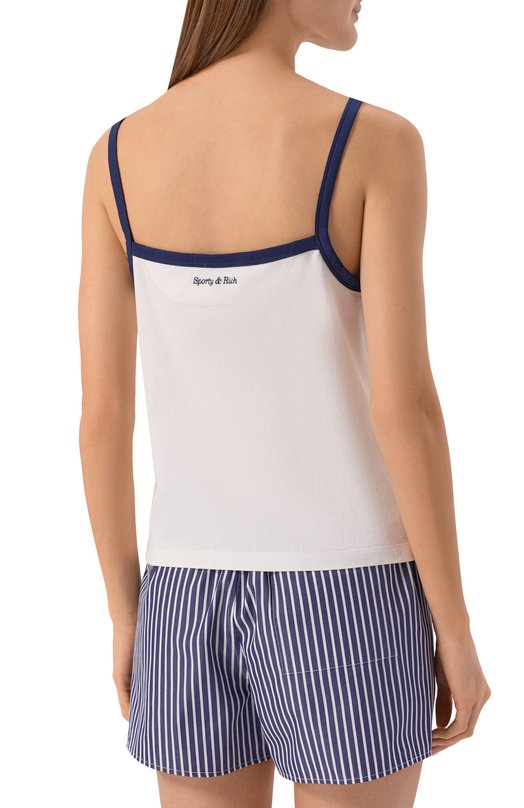 Хлопковая майка Sporty & Rich x Hotel du Cap-Eden-Roc Sporty and Rich T007960666WH50_001 Белый  T007960666WH50_001 Фото 4