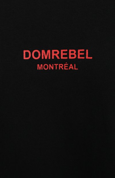 Хлопковая футболка DOMREBEL черного цвета по цене 13200 руб., арт. KISSES/T-SHIRT, фото 5 Хлопковая футболка DOMREBEL, арт. KISSES/T-SHIRT, фото 5