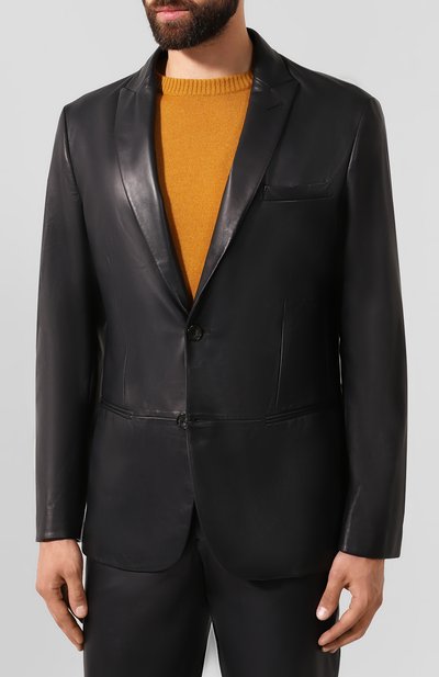 Кожаный пиджак GIORGIO ARMANI, арт. 4SG04P/4SP26, фото 3