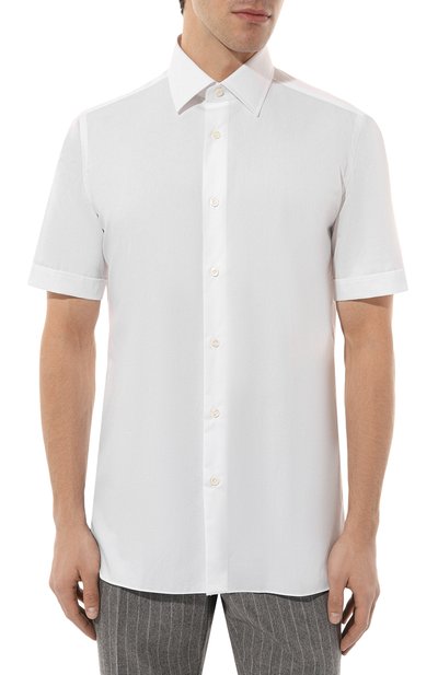 Хлопковая сорочка GIAMPAOLO белого цвета по цене 26250 руб., арт. 608/TS15014, фото 3 Хлопковая сорочка GIAMPAOLO, арт. 608/TS15014, фото 3