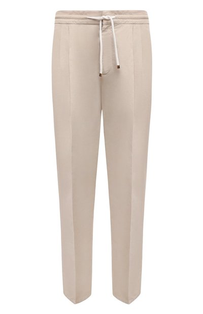 Мужские брюки изо льна и хлопка BRUNELLO CUCINELLI, арт. M291DE1710