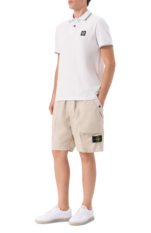 Хлопковые шорты Stone Island K1S15L100009-S0003 Бежевый  K1S15L100009-S0003 Фото 2