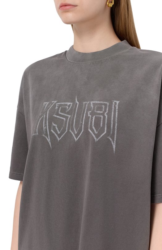 Хлопковая футболка Ksubi WSP25TE008 Серый  WSP25TE008 Фото 5