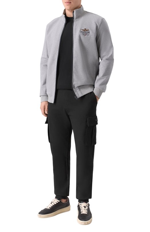 Хлопковая футболка Aeronautica Militare TS1580UJ00372_001 Чёрный  TS1580UJ00372_001 Фото 2