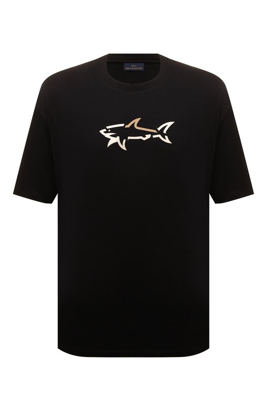 Хлопковая футболка Paul&Shark 24411085 Чёрный 24411085