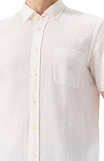 Рубашка изо льна и хлопка VAN LAACK кремового цвета по цене 23800 руб., арт. VL-R0Y-S-TFWK/150075, фото 5 Рубашка изо льна и хлопка VAN LAACK, арт. VL-R0Y-S-TFWK/150075, фото 5