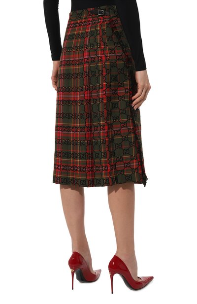 Шерстяная юбка GUCCI, арт. 711740/Z8A6C, фото 4