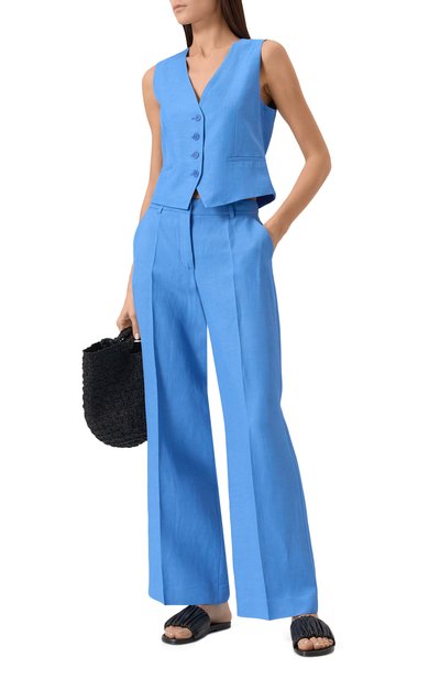 Брюки из вискозы и льна P.A.R.O.S.H., арт. D232214, фото 2