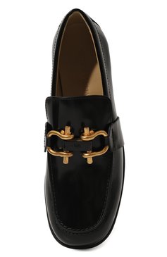 Женские кожаные лоферы monsieur BOTTEGA VENETA черного цвета, арт. 708902V28R0 1000 | Фото 6 (Подошва: Плоская; Материал внешний: Натуральная кожа; Материал внутренний: Натуральная кожа; Каблук высота: Низкий; Драгоценные камни: Проставлено; Материал сплава: Проставлено)