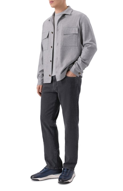 Куртка-рубашка из шерсти и кашемира Windsor 13 LAV0R0 10014477/30049253 Серый  13 LAV0R0 10014477/30049253 Фото 2