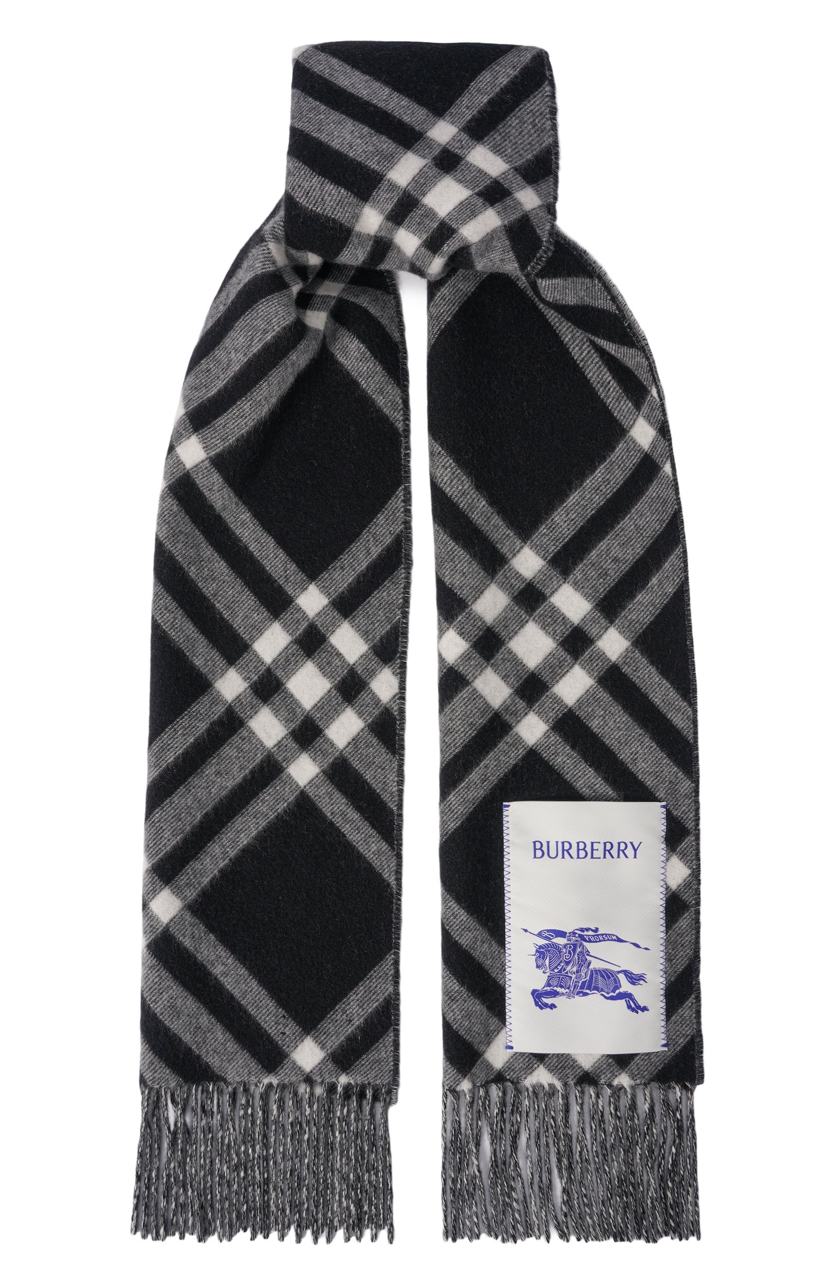 Кашеми ровый шарф BURBERRY, арт. 8099650, фото 1