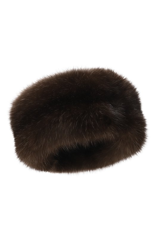 Шапка Джулия из меха норки и соболя FurLand 0034607450168600000 Коричневый 0034607450168600000