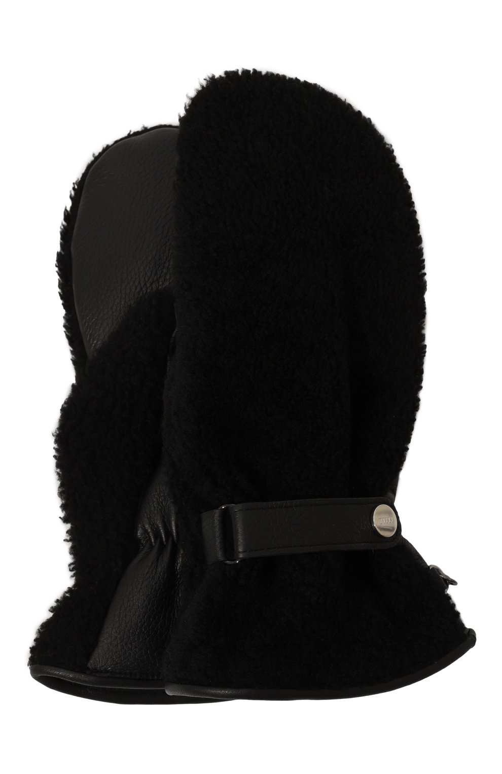Варежки из овчины ZILLI черного цвета по цене 105500 руб., арт. GL0005M1965VZL005, фото 1 Варежки из овчины ZILLI, арт. GL0005M1965VZL005, фото 1