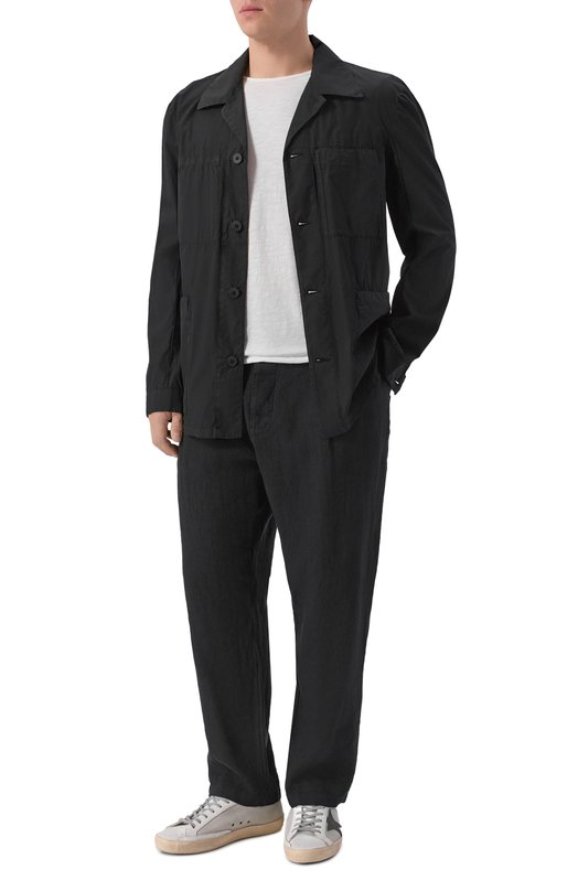 Хлопковая куртка-рубашка Transit CFUTRCB116WR Чёрный  CFUTRCB116WR Фото 2