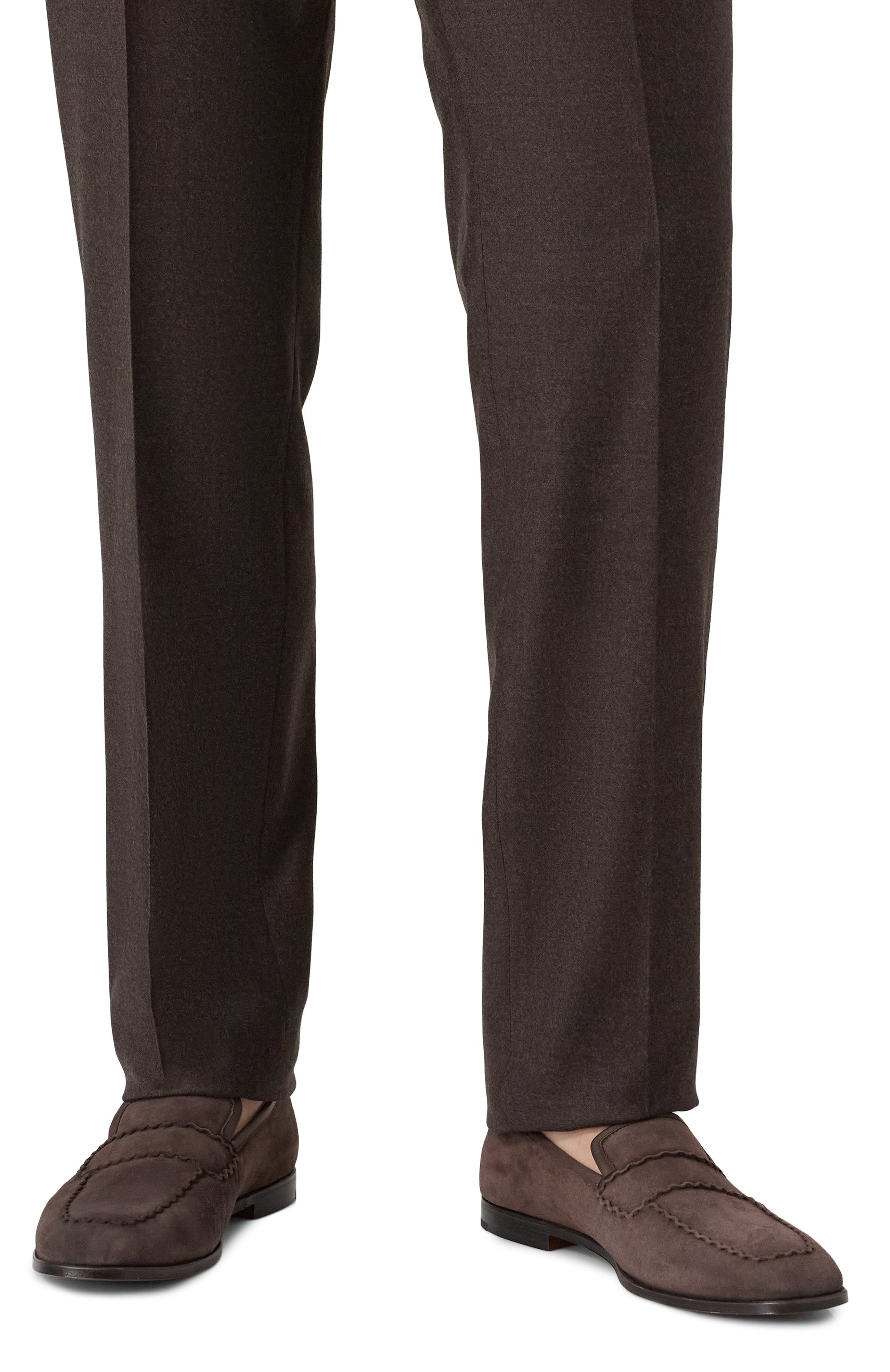 Замшевые лоферы ZILLI, арт. H0174AM1107VLSW03, фото 3