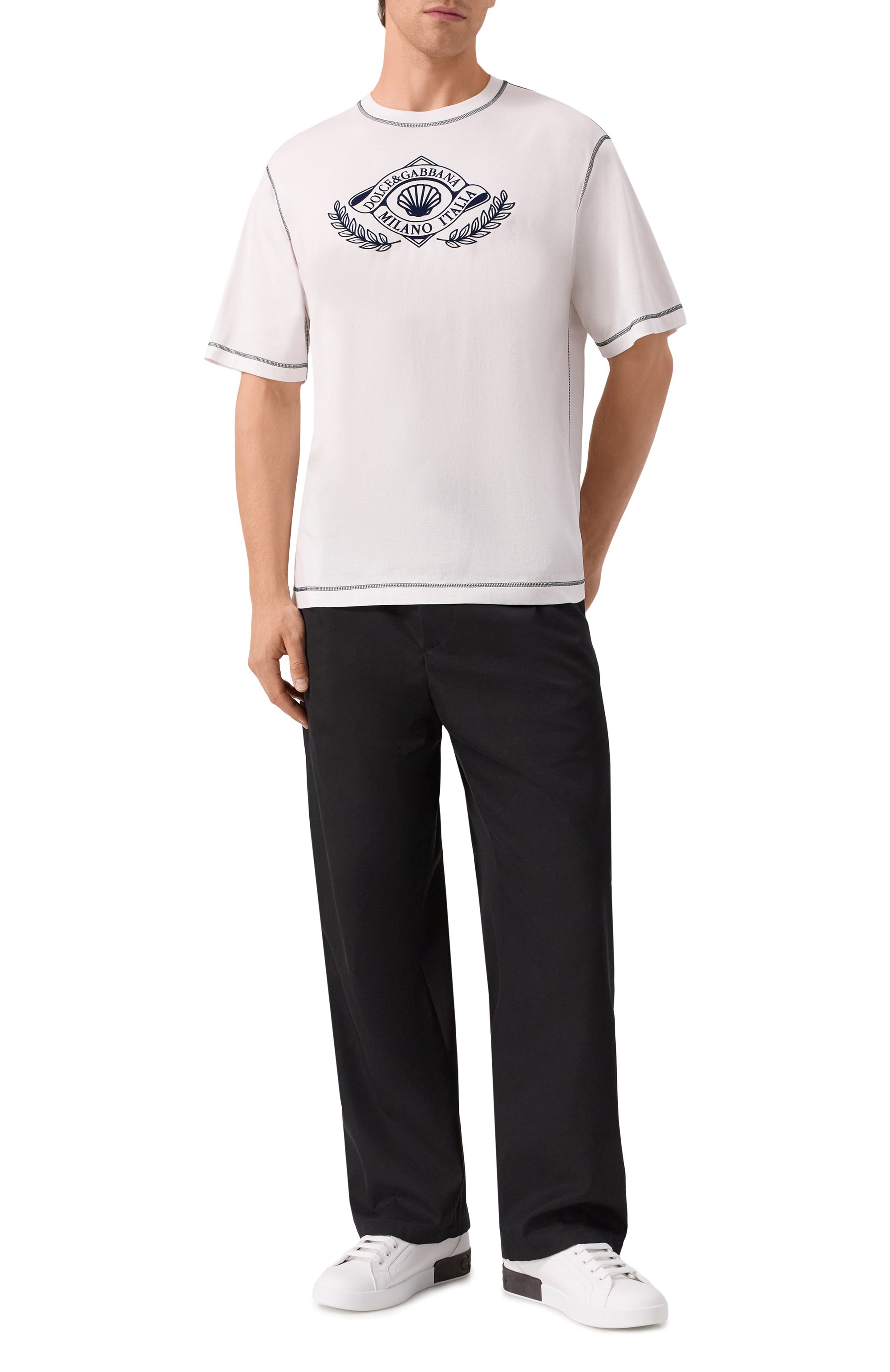 Хлопковая футболка DOLCE & GABBANA, арт. G8PN9T/G7PEC, фото 2