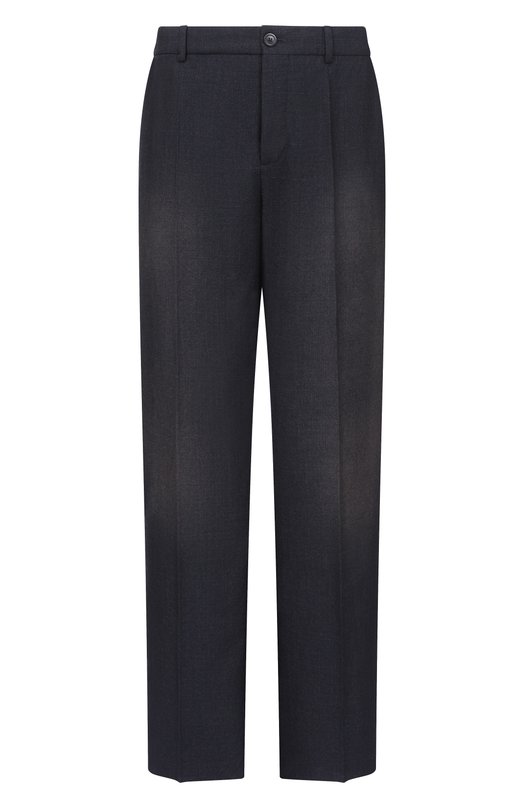 Шерстяные брюки Balenciaga 857649/TQT27 Синий 857649/TQT27