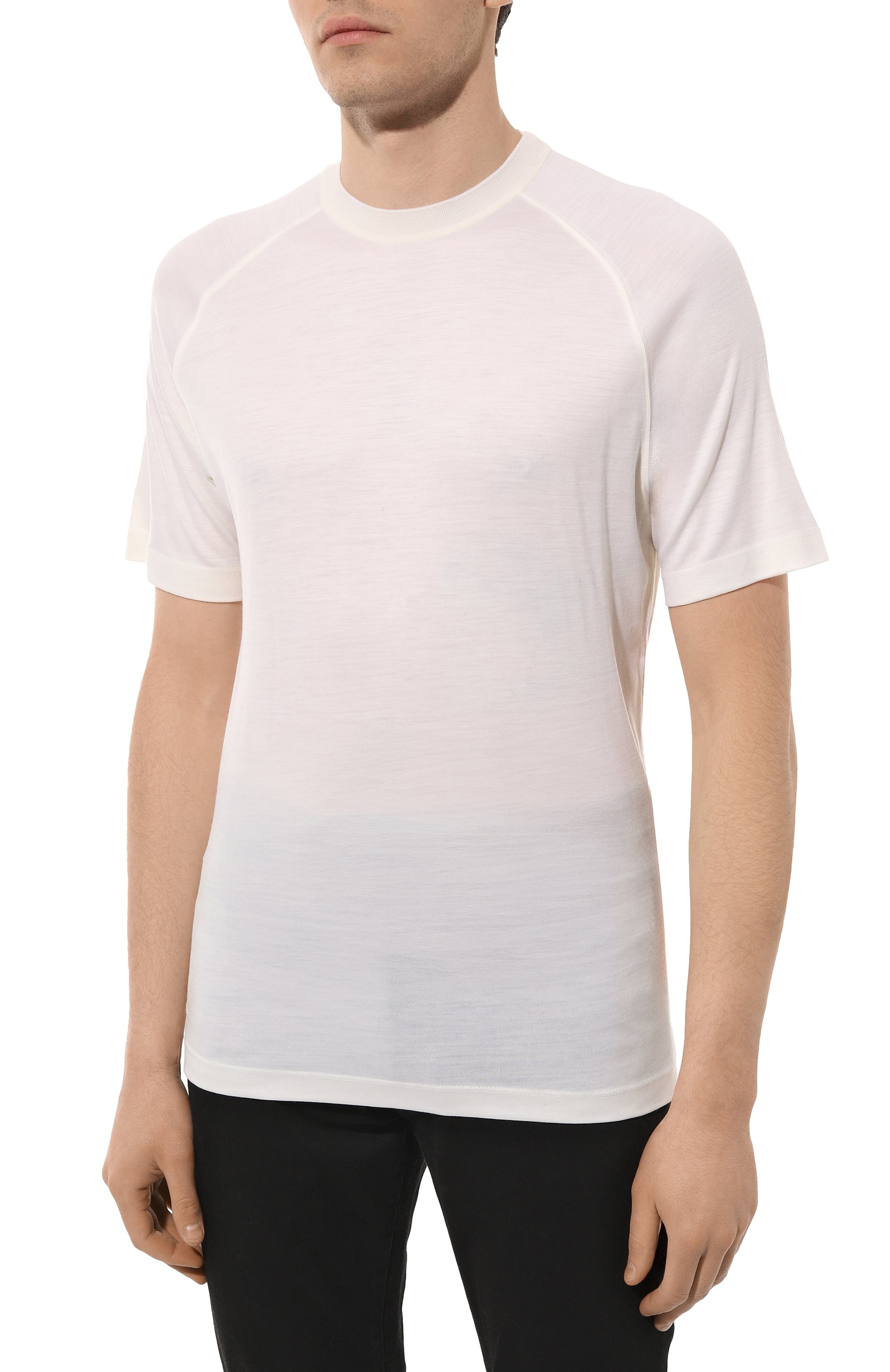 Шерстяная футболка ZEGNA, арт. E7328A5/BCT706, фото 3