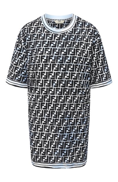 Женская хлопковая футболка FENDI, арт. FS7242 AC6G