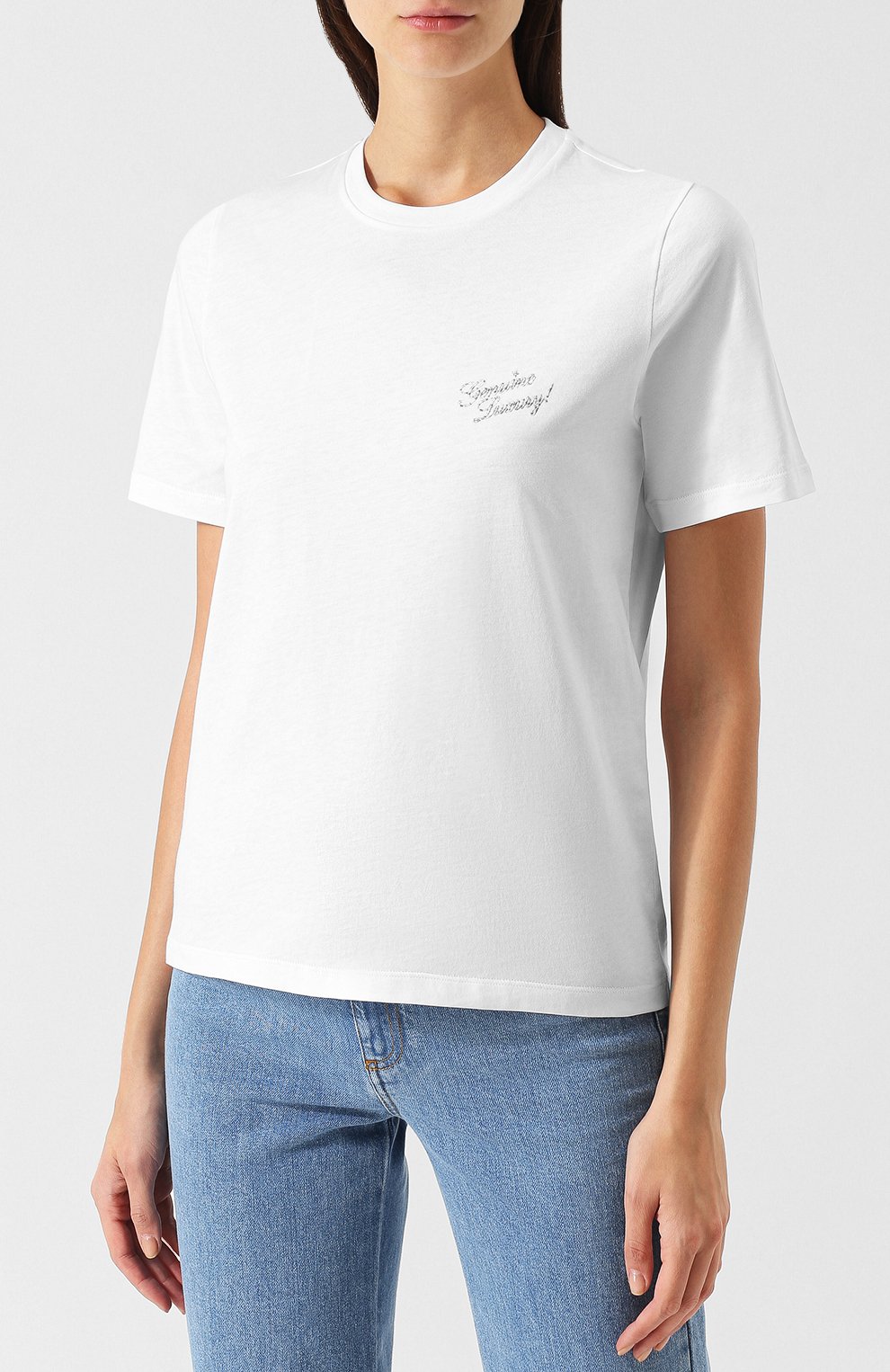 Хлопковая футболка с круглым вырезом и надписью STELLA MCCARTNEY, арт. 541834/SLW70, фото 3