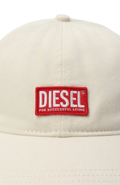 Хлопковая бейсболка DIESEL кремового цвета по цене 8605 руб., арт. A11360/0BLAA, фото 3 Хлопковая бейсболка DIESEL, арт. A11360/0BLAA, фото 3
