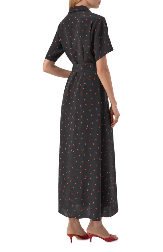 Платье из шелка и вискозы Sashaverse D265/CH/5202R.906/SS Чёрный  D265/CH/5202R.906/SS Фото 3